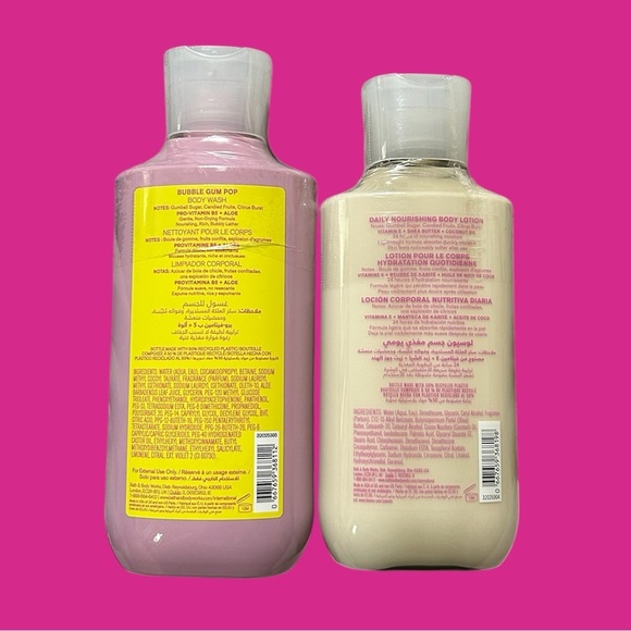 Bath & Body Works Bubblegum Pop Body Wash & Body Lotion - Picture 2 of 2